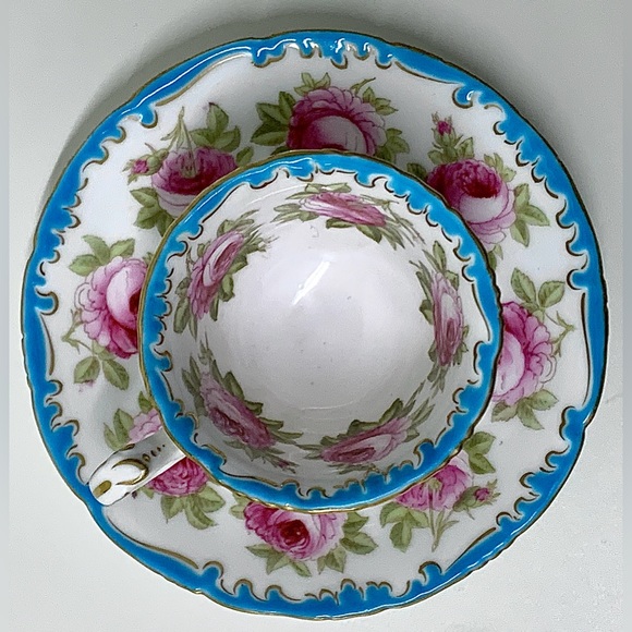 Vintage Royal Cauldon England for Burley Chicago Floral Demitasse Cup & Saucer - Picture 12 of 16